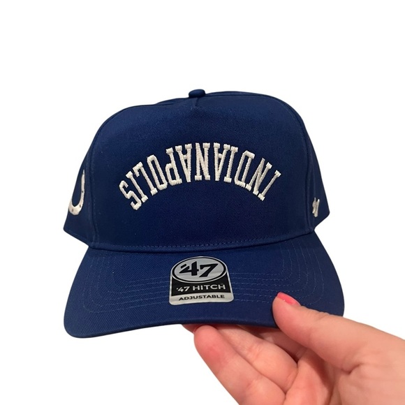NWT ‘47 Adult Indianapolis Colts Upside Down Adjustable Hat in Blue - Picture 2 of 7